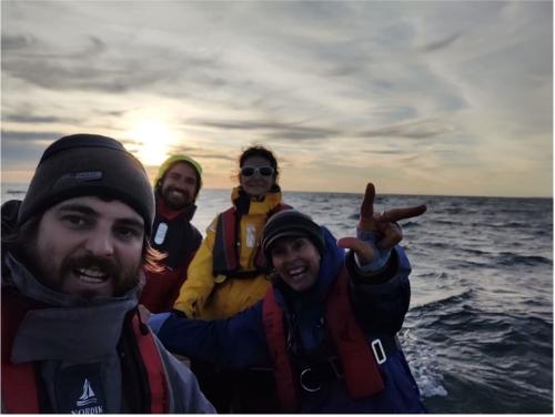 Southern right whale monitoring team